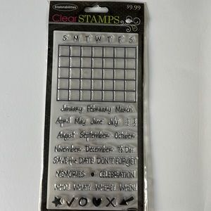 Stampabilities Calendar Clear Stamps